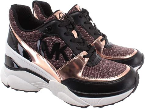 michael kors sneakers ayakkabı|Michael Kors rose gold sneakers.